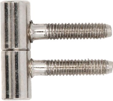 Praxis Meubelboorscharnier - Vernikkeld Staal - Ø 9x30 Mm - 2 Stuks