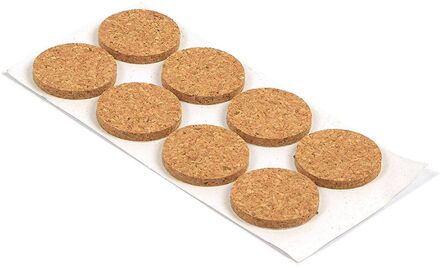 Praxis Meubelglijder Zelfklevend Rond 22mm Kurk 12 Stuks
