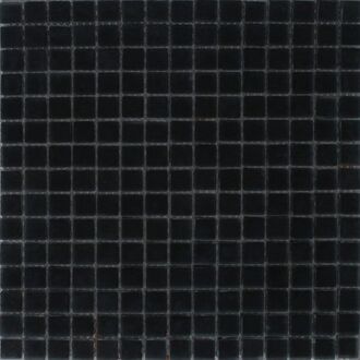 Praxis Mozaiek Noche mat zwart glas 1,8x1,8x0,8 cm -  Zwart Prijs per 1 matje.