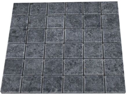 Praxis Mozaïektegels Blauwe Steen - Zwart - Natuursteen - 0,09 M²