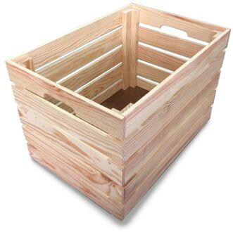 Praxis Multifunctionele Opbergkrat Creabox In Massieve Den. 50x35x35cm