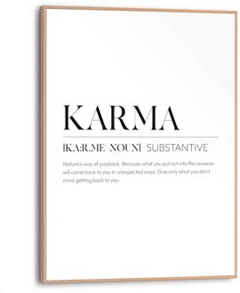 Praxis Muurdecoratie Bouddha Zwartwit 30x40cm Mdf