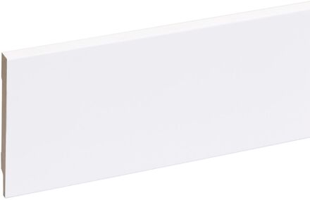 Praxis Muurplint Blok - Wit - Mdf - Gegrond - 244cm - 12x119mm