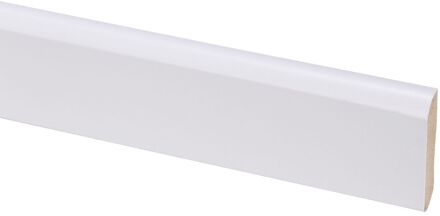 Praxis Muurplint – Mdf Folie – 42 X 8 Mm – 260cm - Wit