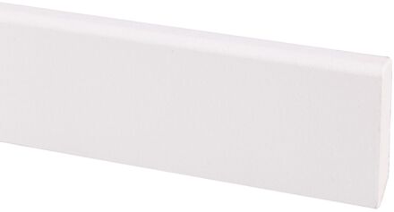 Praxis Muurplint - Wit - Mdf - Gegrond - 244cm - 9x45mm