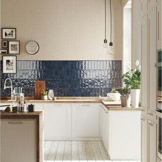 Praxis Nolita Wandtegel - Donkerblauw - 6,5x20 Cm - 0,36 M²