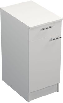 Praxis Onderkast Prim - Wit Melamine - 1 Lade 1 Deur - 40x89x59cm