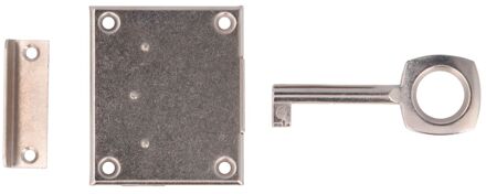 Praxis Oplegslot Kastslot Meubelslot - Vernikkeld - 30mm