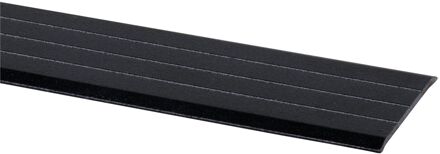 Praxis Overgangsprofiel - Aluminium Zwart - 35x2mm 0,95m - Zelfklevend