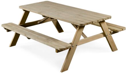 Praxis Picknicktafel "deluxe" Naaldhout 180x70cm