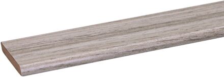 Praxis Plakplint Gala - Grijs Eiken - Mdf - Folie - 240cm - 4x26mm