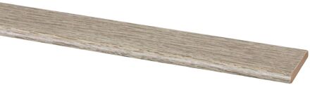 Praxis Plakplint Grace Natural - Donkergrijs Eiken - Mdf - Folie - 240cm - 4x26mm