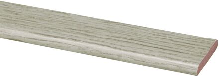 Praxis Plakplint - Lichtgrijs Eiken - Mdf - Folie - 240cm - 4x26mm