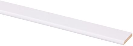 Praxis Plakplint - Mdf - Wit - Zelfklevend - 240cm - 26x4mm