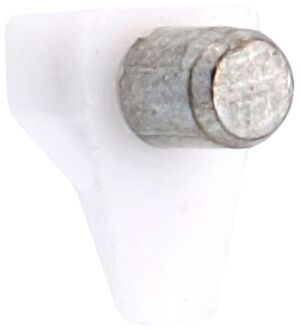 Praxis Plankdrager - Kunststof/metaal Wit - 6 Mm - 12 Stuks