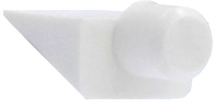 Praxis Plankdrager Kunststof Wit - 7 Mm - 12 Stuks