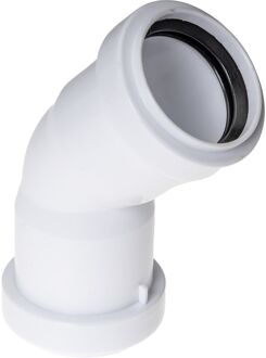 Praxis Ppc Bocht 45gr 40mm Wit