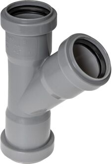 Praxis Ppc T-stuk 45graden 40mm Grijs
