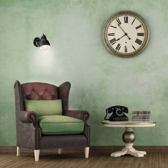 Praxis Priddy Wandlamp Zwart