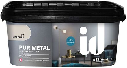 Praxis Pur Métal Muurverf - Metallic - Kwikzilver - 2l