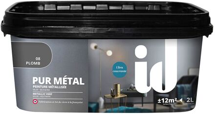 Praxis Pur Métal Muurverf - Metallic - Lood - Ultra Dekkend - 2l