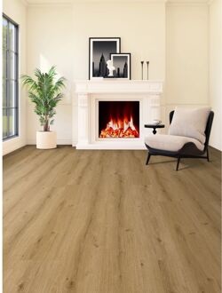 Praxis Pvc Vloer Horizon Naturel Eik - 4-zijdige Micro V-groef - Waterproof - 4+1mm - 2,235m²