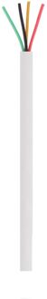 Praxis Q-link Telefoon Kabel - Rond - 4 X 0.5 - Wit - 20 M