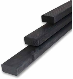 Praxis Regel Zwart 2,8x5,8x250cm