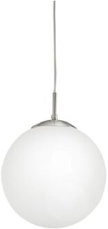 Praxis Rondo Hanglamp - E27 - Ø 25 cm - Grijs/Wit