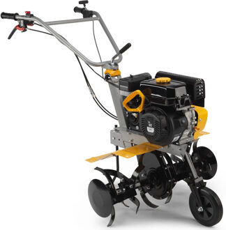 Praxis Roterende Tuinfrees Met 182 Cc Benzinemotor, 60 Cm Werkbreedte, Zes Metalen Rotoren En Één Voorwiel.