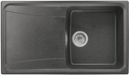 Praxis Roxana Spoelbak 1 Bak 86x50x20cm Zwart