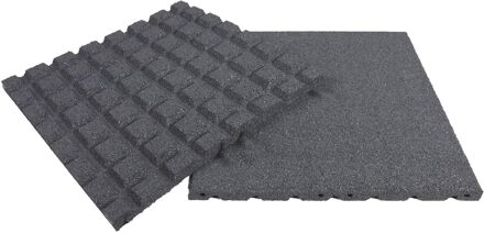 Praxis Rubbertegel 50x50x2,5 Cm Grijs - Valbescherming