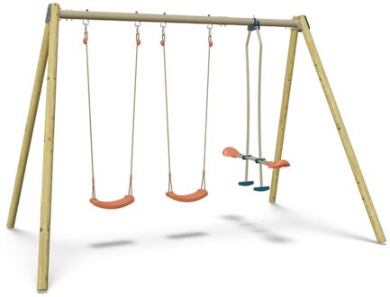 Praxis Schommel Blou Hout 4 Personen 230cm