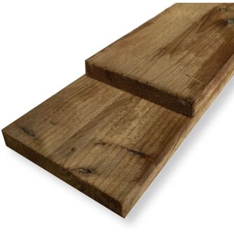 Praxis Schuttingplank Ruw - Grenen - Geïmpregneerd - 1,7x15x180cm - Pefc