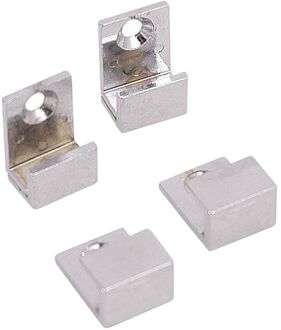 Praxis Spiegelklemmen U-vorm Zilver 4 Stuks