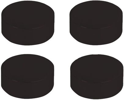 Praxis Spiegelklemmen Zwart 4 Stuks