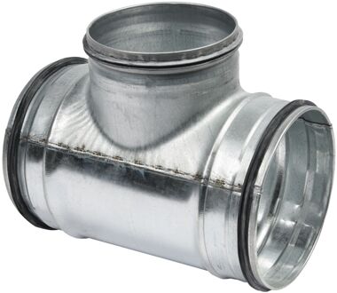 Praxis Spiraalbuis 90° T-stuk 125x100x125 Rt