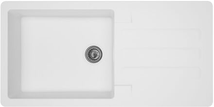 Praxis Spoelbak Vogua 1 Xl Bak 100x50x21cm Composiet Wit