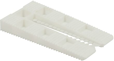 Praxis Stelwig Dubbel 70x40x10mm Kunststof Wit 10 Stuks