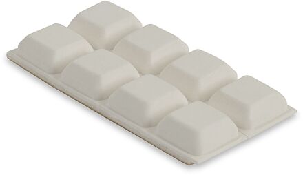 Praxis Stootbuffer 15x15mm 8 Stuks Wit