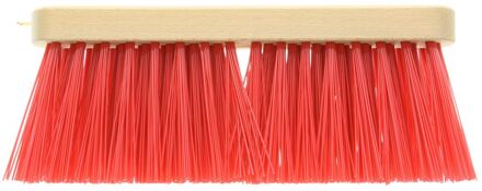 Praxis Straatbezem Hout Kunstvezel Rood 27,5 Cm Zonder Steel