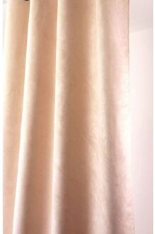 Praxis Sweet Lichtdoorlatend Kant En Klaar Gordijn Suède Canvas 145 X 260 Cm Beige