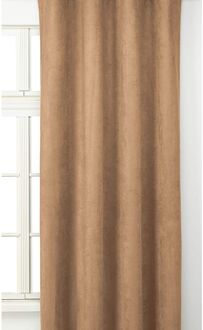 Praxis Sweet Lichtdoorlatend Kant En Klaar Gordijn Suède Canvas 145 X 260 Cm Bruin
