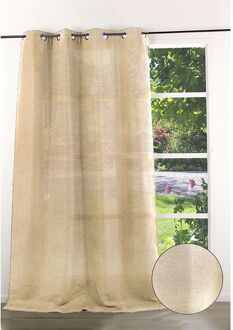 Praxis Tamis Lichtdoorlatend Kant En Klaar Gordijn Beige 140 X 260 Cm