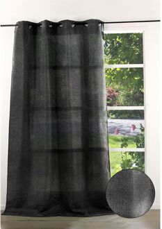 Praxis Tamis Lichtdoorlatend Kant En Klaar Gordijn Donkergrijs 140 X 245 Cm