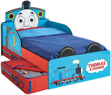 Praxis Thomas & Friends Peuterbed met lade blauw 143x77x67 cm WORL610011