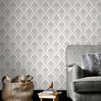 Praxis Topchic Behang Classic Ornaments lichtgrijs