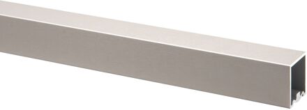 Praxis Trapleuning – Vierkant - Rvs-look – 40 Mm - 390cm