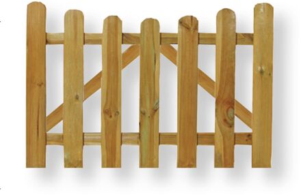 Praxis Tuinhek - Hout - 80x180cm