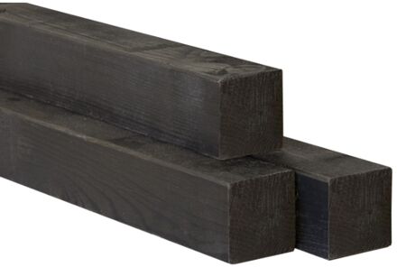 Praxis Tuinpaal Vierkant Geschaafd - Grenen - 88x88mm - Lengte 270cm